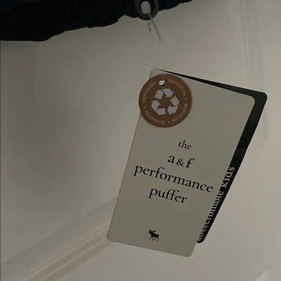 a&f performance puffer Navy jacket kids - Picture 4 of 5